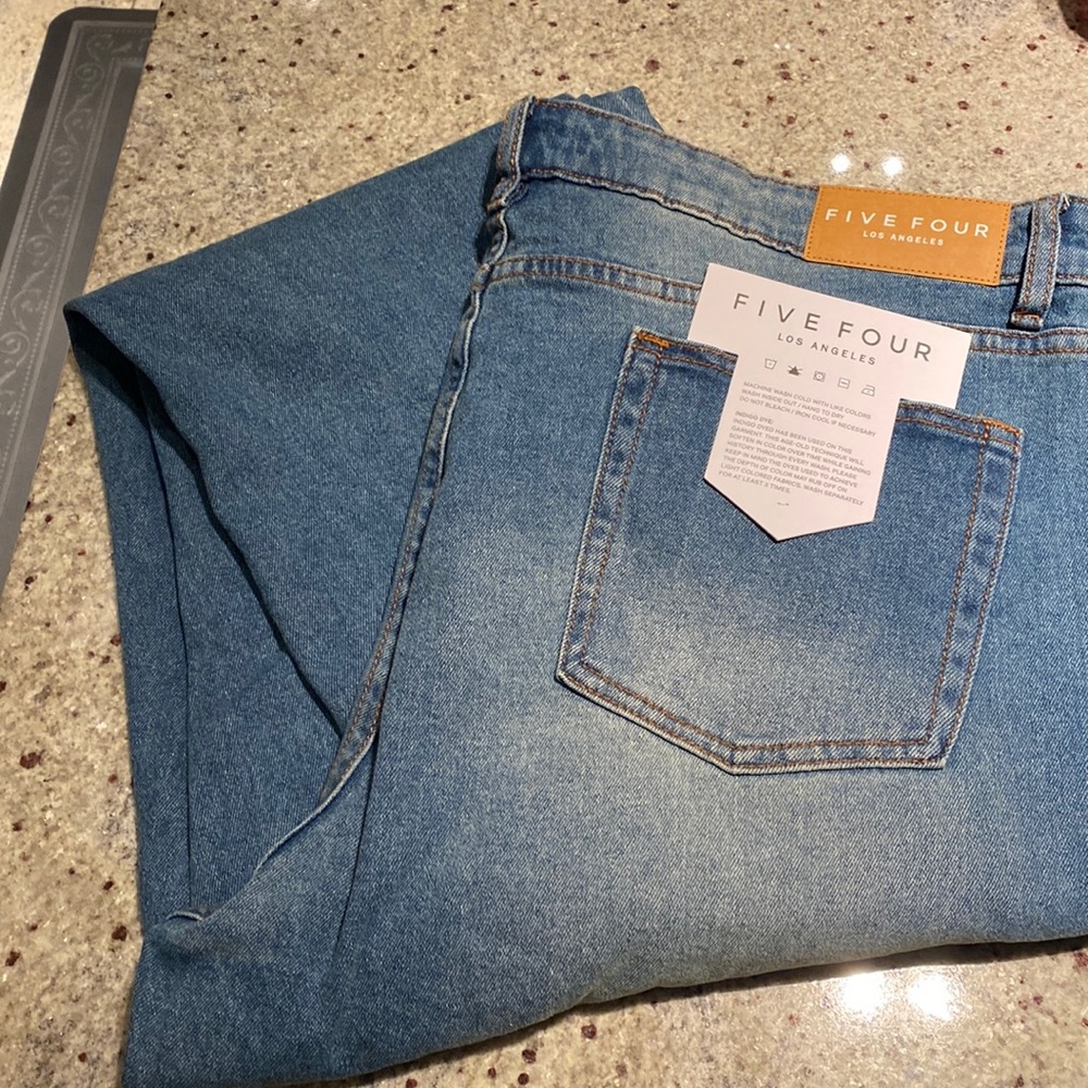 Five Four relaxed mens jeans. New with tags. Color indigo. Smoke green home!